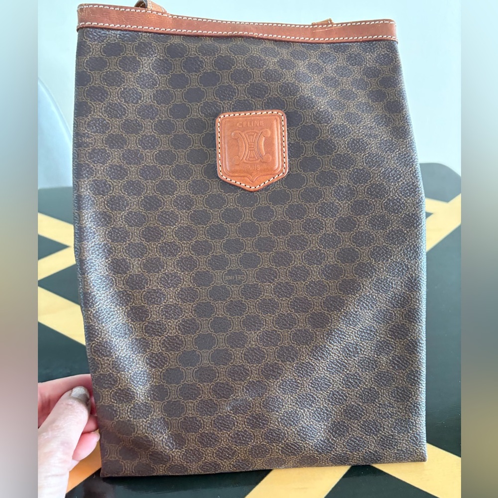 Celine Macadam Print shoulder bag